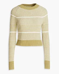 LVIR Ribbed striped cotton sweater - Green Green