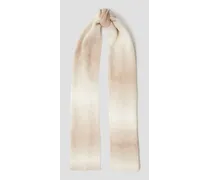 Dégradé alpaca-blend scarf - White
