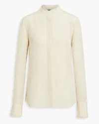 Rag & Bone Jordan ruffle-trimmed crepe de chine shirt - White White