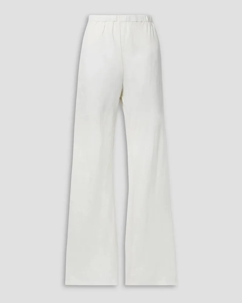 Cult Gaia Stacie linen-blend flared pants - White White