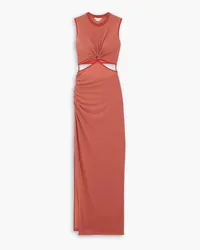 Nensi Dojaka Cutout stretch-jersey maxi dress - Red Red