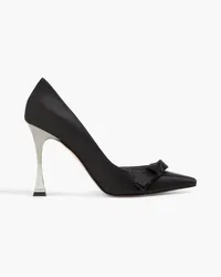 Gina Gretchen embellished satin pumps - Black Black