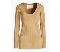 Seren ribbed-knit sweater - Neutral