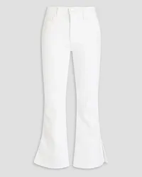 Frame Denim High-rise kick-flare jeans - White White