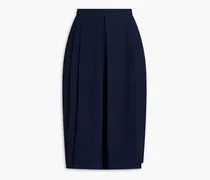 Faye pleated crepe shorts - Blue