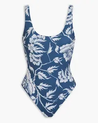 Mara Hoffman Jodi floral-print swimsuit - Blue Blue