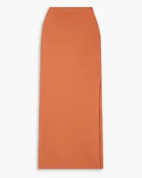 Altuzarra Irvette ribbed-knit maxi skirt - Orange Orange