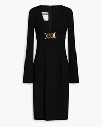 Moschino Gathered crepe dress - Black Black