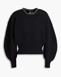 Alexander Wang Embellished wool-blend sweater - Black Black