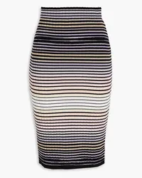 Missoni Ribbed cotton-blend pencil skirt - Black Black