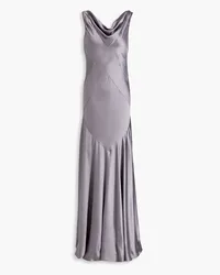 NICHOLAS Senie draped satin gown - Purple Purple