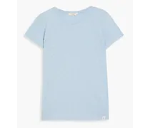 Slub Pima cotton-jersey T-shirt - Blue