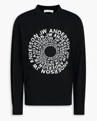 J.W.Anderson Jacquard-knit merino wool sweater - Black Black