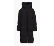 Saylor quilted shell hooded down coat - Black