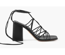 Minas 85 leather sandals - Black