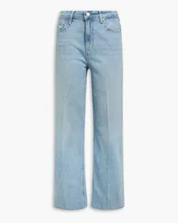 Paige Leenah distressed high-rise wide-leg jeans - Blue Blue