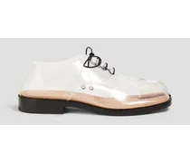 Tabi split-toe PVC loafers - White