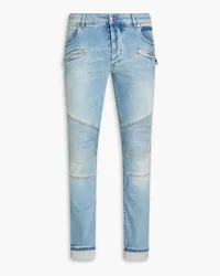 Balmain Pintucked denim jeans - Blue Blue