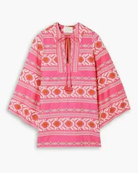 Johanna Ortiz Apurimac embroidered jacquard kaftan - Pink Pink