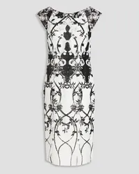 Marchesa Embellished tulle dress - White White