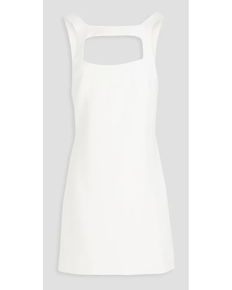 ba&sh Cutout ponte mini dress - White White