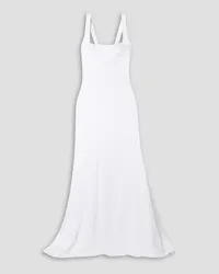 GALVAN Hampshire satin-crepe gown - White White