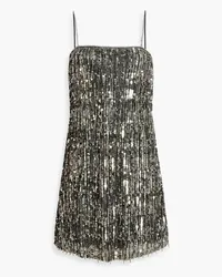 Alice + Olivia Alice Olivia - Chicago embellished tulle mini dress - Metallic Metallic