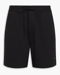 Y-3 French cotton-terry drawstring shorts - Black Black