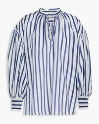 Alice + Olivia Alice Olivia - Striped voile blouse - Blue Blue