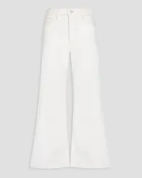 Frame Denim Le Palazzo high-rise wide-leg jeans - White White