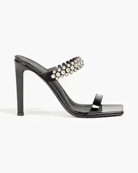 Giuseppe Zanotti Lilibeth studded patent-leather mules - Black Black