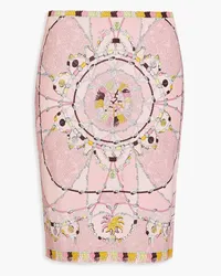 Emilio Pucci Printed jersey skirt - Pink Pink