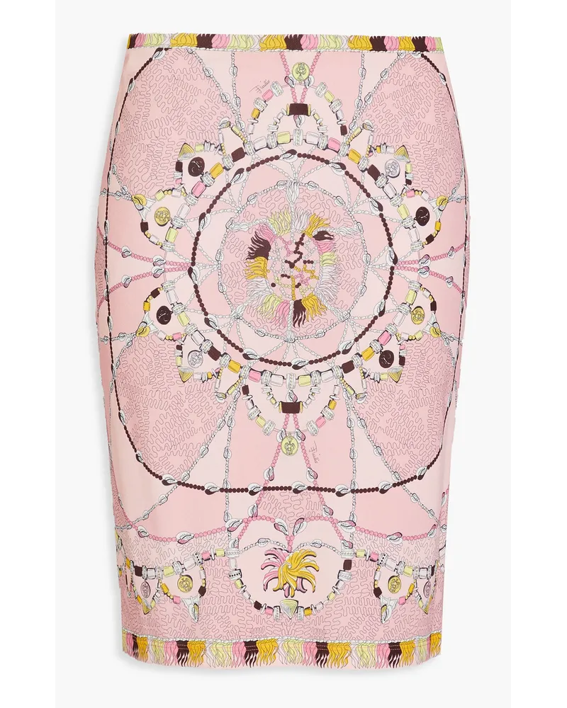 Emilio Pucci Printed jersey skirt - Pink Pink