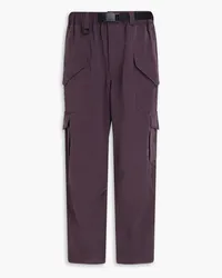 Y-3 Washed Lyocell-blend cargo pants - Purple Purple