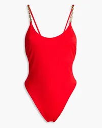 Versace Chain-embellished swimsuit - Red Red