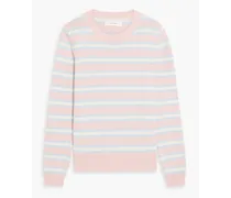 Jalisco striped cotton sweater - Pink