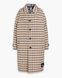 Marni Reversible checked woven coat - Yellow Yellow