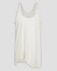 Rick Owens Fog asymmetric cotton-jersey tank - White White