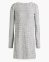 Missoni Metallic crochet-knit mini dress - Metallic Metallic