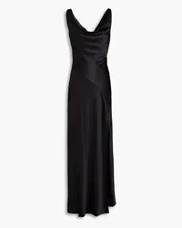 NICHOLAS Alfina draped satin gown - Black Black