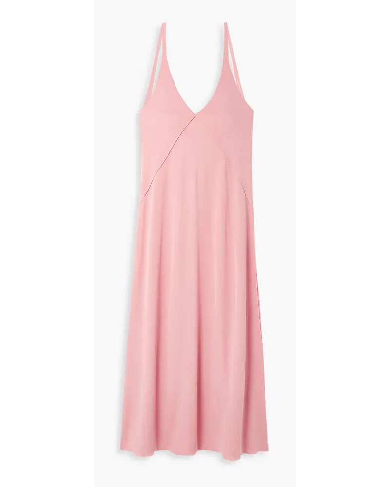 KHAITE Francine stretch-jersey midi slip dress - Pink Pink