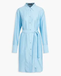 Joseph Daxtona cotton and silk-blend midi shirt dress - Blue Blue