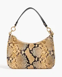 Tory Burch 151 Mercer snake-effect leather shoulder bag - Animal print Animal