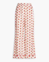 Dolce & Gabbana Printed satin-jacquard wide-leg pants - Red Red