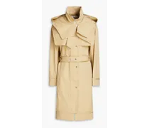 Cotton hooded trench coat - Neutral