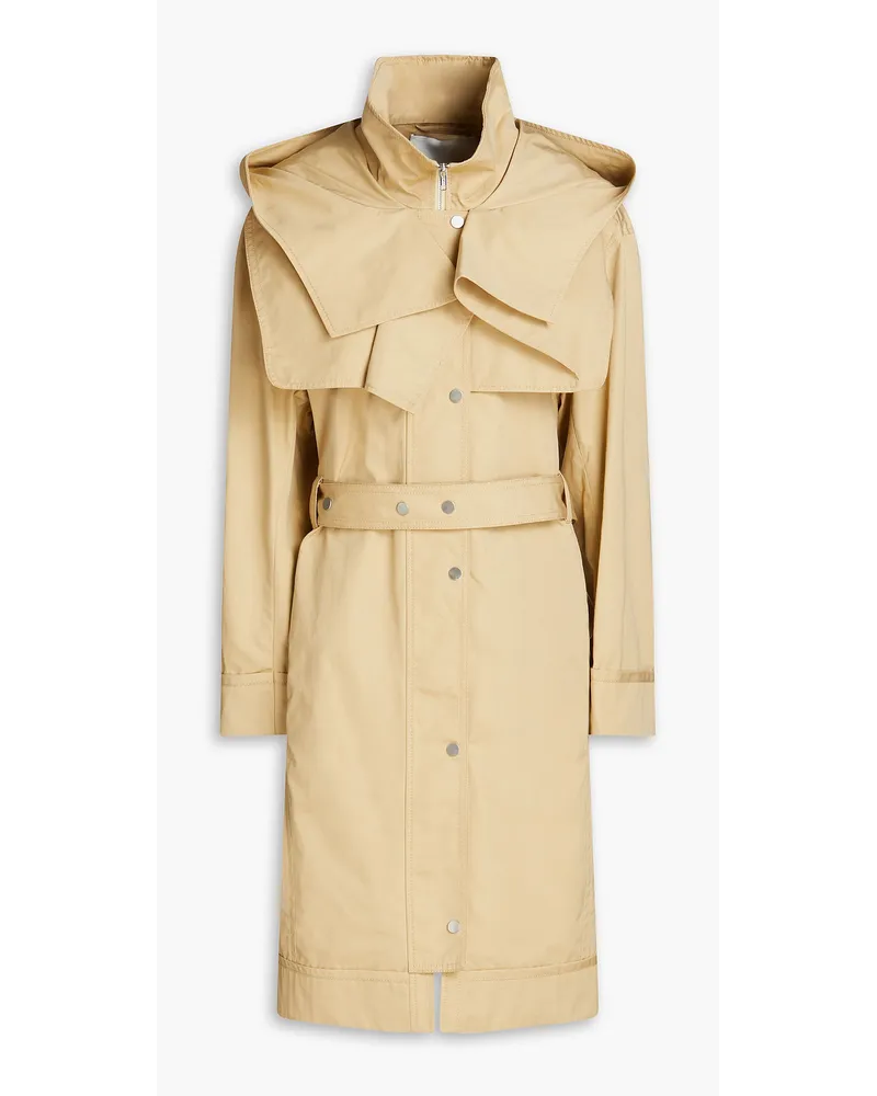 3.1 phillip lim Cotton hooded trench coat - Neutral Neutral