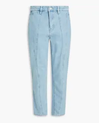 Frame Denim Le Mec high-rise slim-leg jeans - Blue Blue