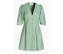 Strid pleated woven mini dress - Green