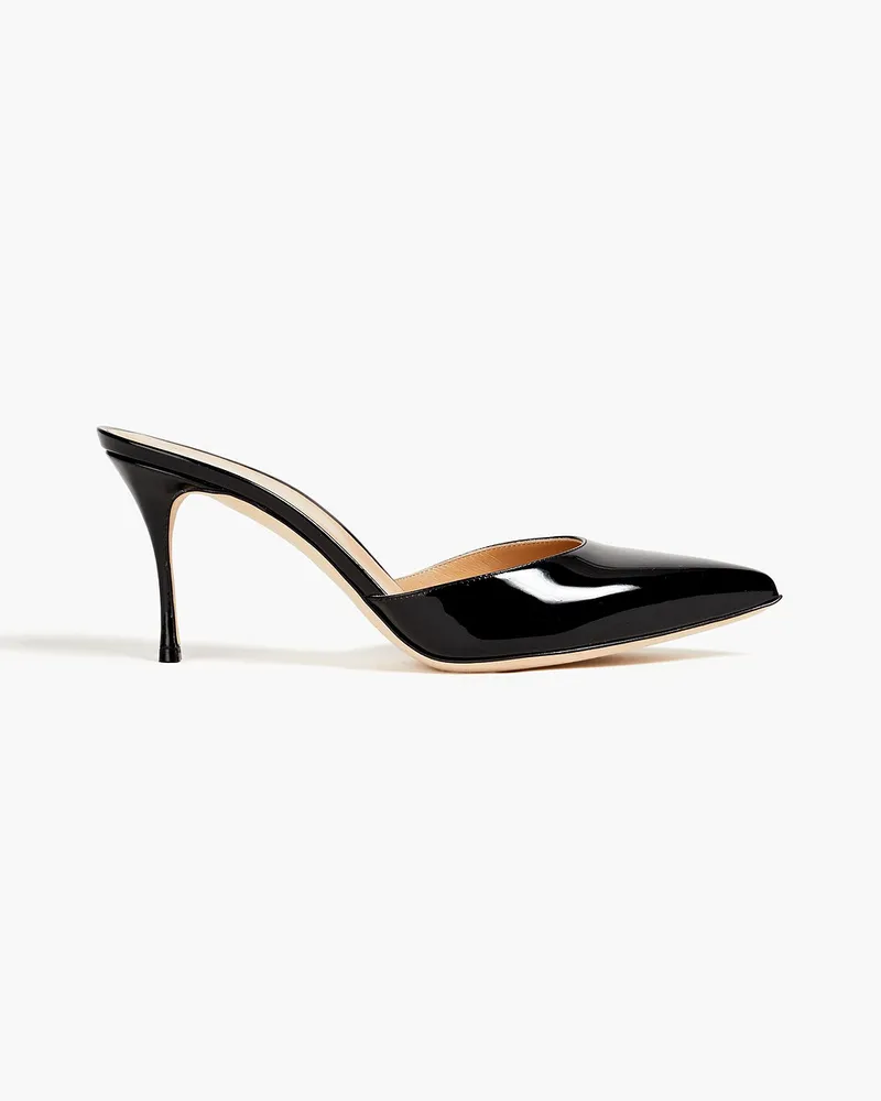 Sergio Rossi Patent-leather mules - Black Black