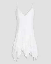 Alice + Olivia Alice Olivia - Paneled lace mini dress - White White